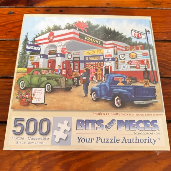 Frank's Friendly Service Jigsaw Puzzle 500 Pieces Bits & Pieces NWT - Picture 1 of 8